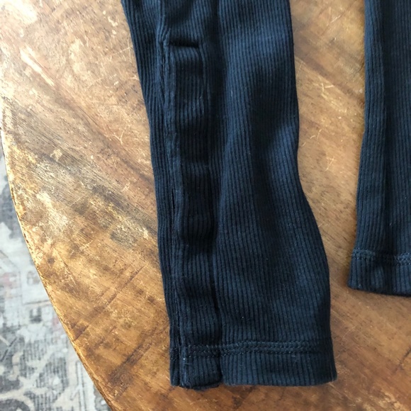 GAP Black Tee with Button Sleeve Detail - Size M - Picture 2 of 6